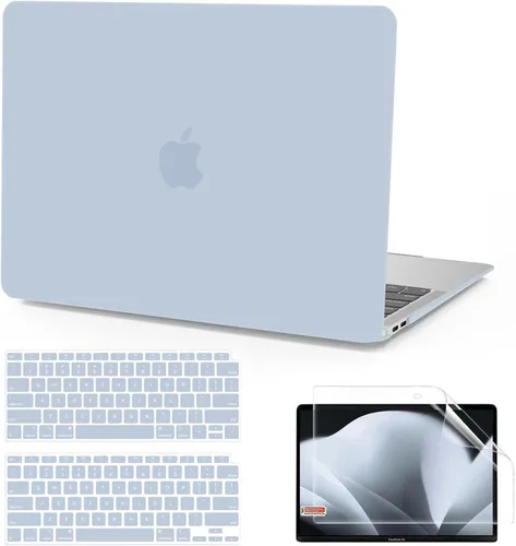 Vista 16 de Anban Funda compatible con MacBook Air de 13 pulgadas M1 2022 2021 2020 2019 2018 versión A2337 A2179 A1932 Touch ID, funda rígida de plástico mate