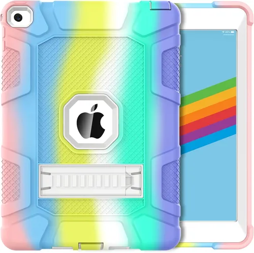 Vista 7 de TIMISM Funda para iPad Air 2, grado militar a prueba de golpes y a prueba de golpes con soporte Funda protectora resistente de 3 capas para iPad