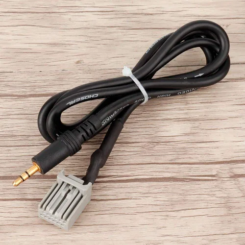 Vista 4 de KIMISS Cable de audio, adaptador AUX de cable de audio de 0.138 in para conector de entrada CRV 2006-2013