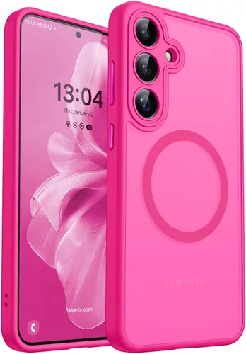 Vista 19 de CANSHN Funda diseñada para Samsung Galaxy A16-5G [protección completa de la cámara] [compatible con Magsafe] funda protectora trasera translúcida