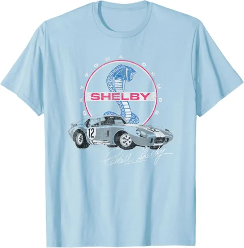 Vista 18 de Carroll Shelby Daytona Coupe Circle Logo Camiseta, Gris