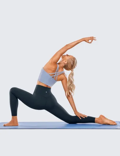Vista 46 de CRZ YOGA Leggings de entrenamiento para mujer con sensación de desnudez cepillada de 25 pulgadas, pantalones de yoga de compresión de cintura alta