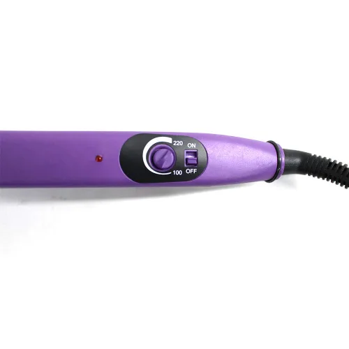 Vista 4 de JR611-Purple-C Set" - Herramienta de termostato de extensión de cabello de fusión PTC de hierro sin rastro, alicates de calefacción, conector