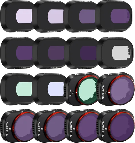 Vista 5 de Freewell All Day-6Pack ND16, ND32, ND64, ND128, ND256, ND1000 Compatible con Mini 4 Pro, Óptica de Color Neutral, Tecnología GimbalSafe