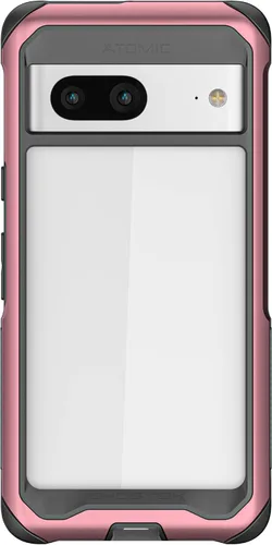 Vista 30 de Ghostek Atomic - Funda delgada transparente, parachoques de aluminio, protección resistente a prueba de golpes para Google Pixel 7 (6.3 pulgadas)