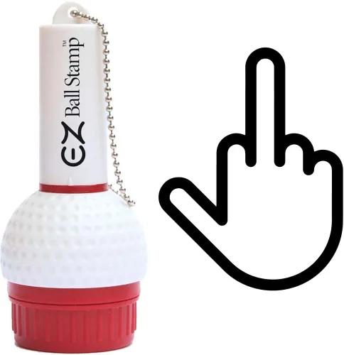 Vista 6 de EZBallStamp - Marcador para pelotas de golf (bomba negra)