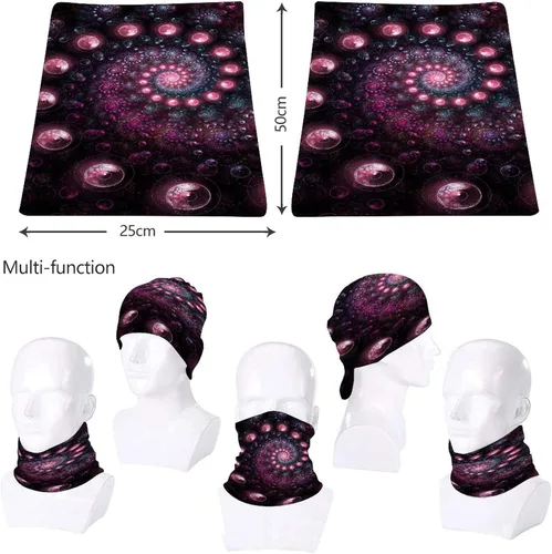 Vista 7 de Bufanda de arte fractal máscara de planeta psicodélico bufanda para adultos cubierta facial para hombres máscara de polaina máscara de gator bandana