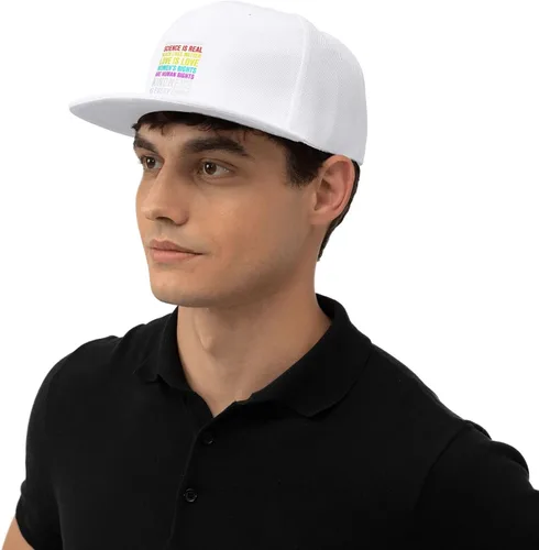 Vista 36 de Pride Flag in This House We Believe Science is Real Black Lives Matter Baseball Hats for Men Dad Hat,Black