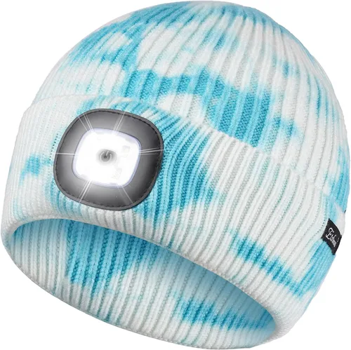 Vista 32 de Etsfmoa Gorro unisex con la luz, regalos para hombres, papá, padre, gorras recargables por USB