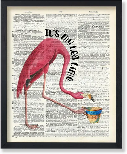 Vista 22 de Poster Master Póster artístico de diccionario, diseño de mariposa sobre gato, arte de gato y mariposa, regalo para veterinarios, amantes