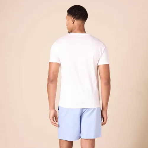 Vista 3 de Tienda Essentials Camiseta interior con cuello en V para hombre, transpirable, de algodón, paquete de 6