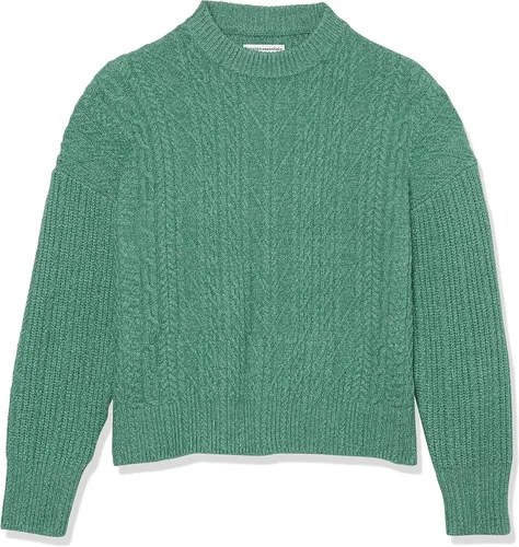 Vista 6 de Tienda Essentials Suéter de cuello redondo suave para mujer disponible en tallas grandes