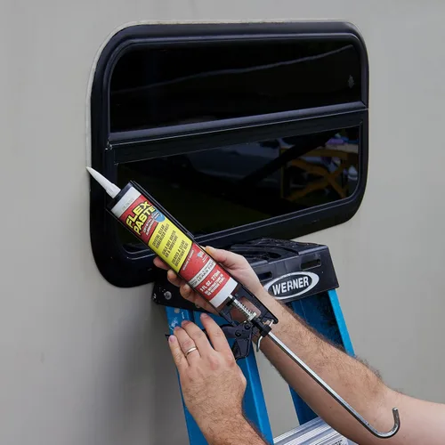Vista 4 de Flex Paste, masilla impermeable y pintada, sellador de spackle, relleno para grietas, huecos y agujeros - Bloquea el agua y el aire - Resistente a