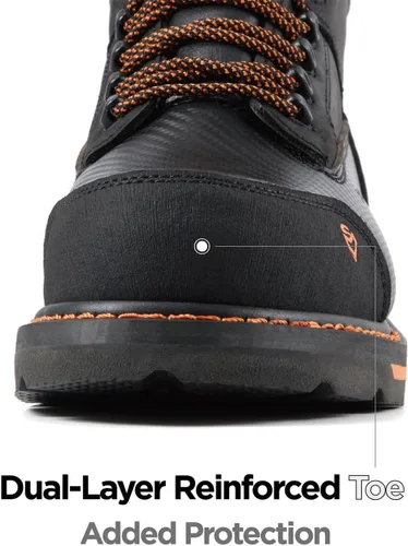 Vista 5 de SUREWAY Men's 6" Waterproof Soft/Composite Toe Work Boot - Heavy Duty Crazy Horse Leather, Slip Resistant Lace Up for Construction & Industrial