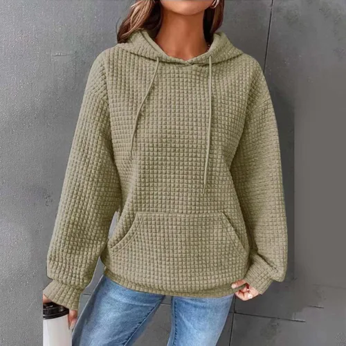 Vista 2 de Sudaderas de gran tamaño con capucha para mujer, suéter de forro polar de otoño, casual, cómodo, trajes de moda 2023 Y2K