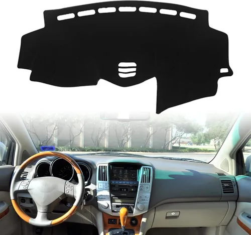 Vista 8 de Cubierta para tablero de salpicadero, alfombrilla para 1998-2010 VW Volkswagen Beetle (Negro con borde)