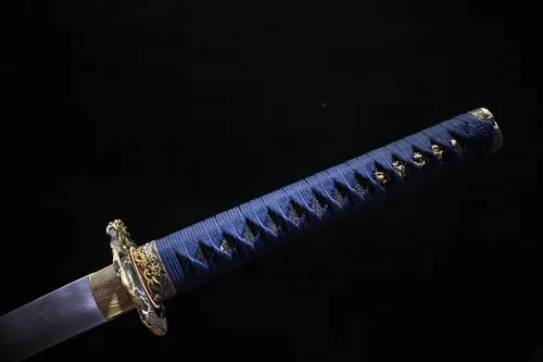 Vista 3 de YL Espada Katanas japonesas de arcilla templada Real Hamon Espadas japonesas reales hechas a mano con espiga completa de 41 pulgadas