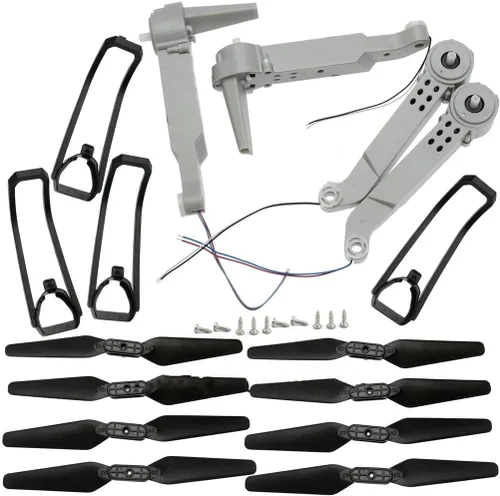 Vista 8 de FOLD Drone E525 LS-E525 E88 Teng1 Juego de piezas de repuesto compatibles con cuadricóptero RC incluyendo brazos, motor, hélice, tren de aterrizaje