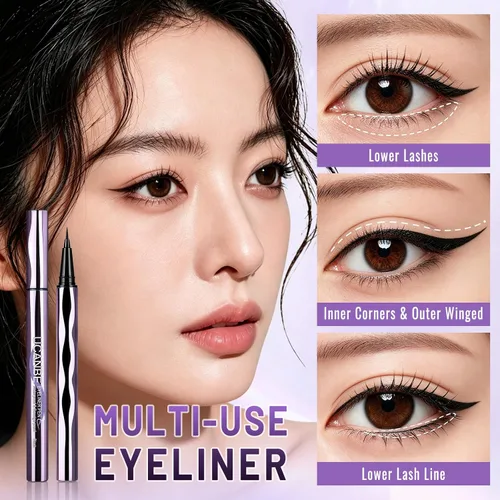 Vista 7 de UCANBE Delineador de ojos líquido negro, lápiz delineador de ojos con punta