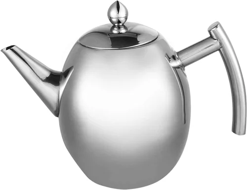 Vista 7 de Hervidor de té, tetera de acero inoxidable, tetera de café, tetera silbante, tetera con filtro, gran capacidad para el hogar, cafetería, bar