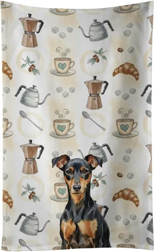 Vista 361 de Caroline's Treasures Afghan Hound - Toalla de cocina para barra de café, terciopelo frontal y lazo de algodón, lavable a máquina Sabueso afgano