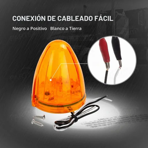 Vista 6 de Partsam 5 luces LED de repuesto para techo de 17 luces LED de repuesto para Kenworth Peterbilt Freightliner Mack de camiones resistentes