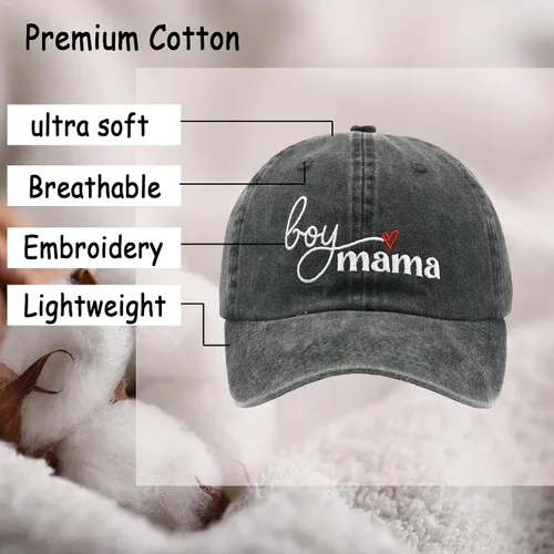 Vista 2 de Gorro de béisbol para mujer, gorra de béisbol ajustable para mamá