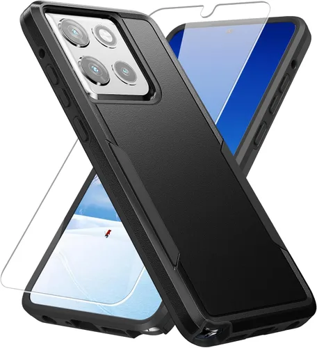 Vista 24 de Funda para Moto G Stylus 5G 2022, con Protector de Pantalla, [Probada contra Caídas de Grado Militar] Funda Protectora de Servicio Pesado Resistente