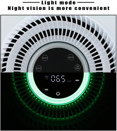 Vista 4 de Purificador de aire HEPA para el hogar, purificador inteligente de 3 etapas con alta eficiencia y filtro de carbono para habitación grande y hogar
