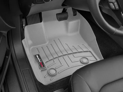 Vista 2 de WeatherTech Revestimientos de suelo personalizados para Hyundai Ioniq Electric - 1ª y 2ª fila (4416201-4411153), color negro