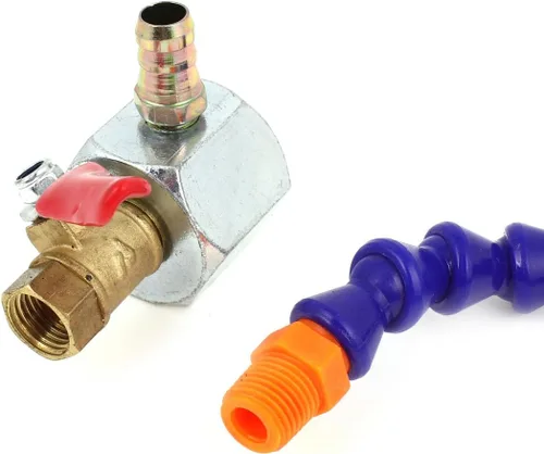 Vista 3 de uxcell Tubo de manguera de agua de aceite refrigerante con base magnética ajustable de diámetro de rosca 1/4PT