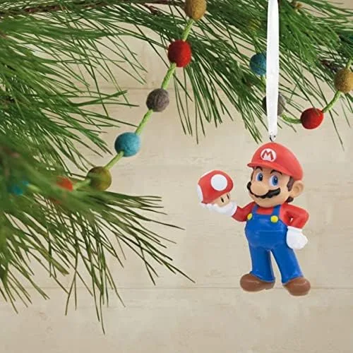 Vista 4 de Hallmark Adorno de Navidad para Nintendo Super Mario (Mario con hongos)
