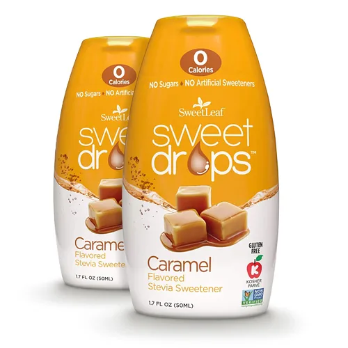 Vista 17 de SweetLeaf Sweet Drops - Edulcorante líquido de stevia saborizado, extracto de stevia, cero calorías, sin gluten, apto para dieta cetogénica, sin