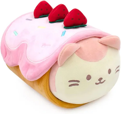 Vista 10 de Anirollz Puppiroll de peluche en atuendo de burrito – Animal de peluche Kawaii con disfraz extraíble – Lindo juguete de peluche blandito, regalo