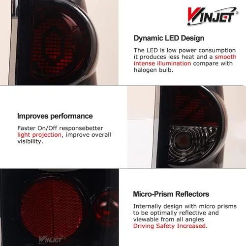 Vista 7 de Winjet Luces traseras LED aptas para Chevrolet Silverado 1999-2006 y 1999-2003 GMC Sierra montaje de luz trasera con luz LED intermitente/luz