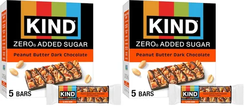 Vista 7 de KIND ZERO - Barras sin azúcar añadida, mantequilla de maní y chocolate oscuro, aperitivos aptos para ceto, libres de gluten, con 0.18 oz
