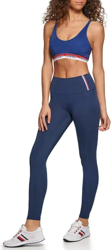Vista 2 de Tommy Hilfiger Leggings de entrenamiento de alto rendimiento para mujer