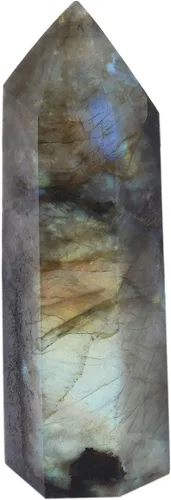 Vista 6 de mookaitedecor Varitas de cristal curativo, 6 facetas de un solo punto para meditación de chakras, reiki, decoración del hogar, ángel aura cuarzo