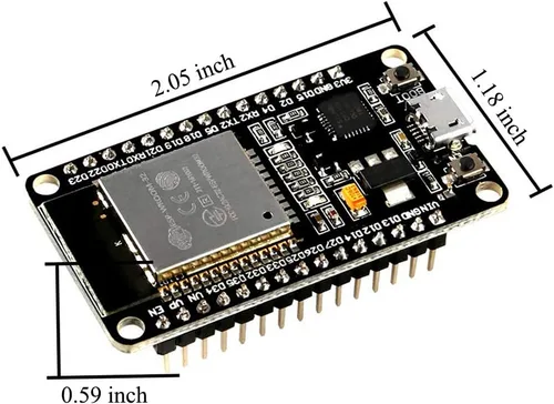 Vista 3 de AITRIP 10 piezas ESP32S ESP32 ESP-WROOM-32 placa de desarrollo 2.4GHz Dual-Core WiFi + Bluetooth 2 función microcontrolador para Arduino