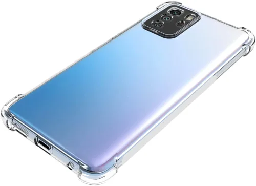 Vista 4 de USTIYA Caso para Poco X3 GT Clear TPU Cuatro Esquinas Cubierta Protectora Transparente Suave Funda