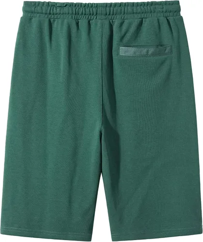 Vista 2 de Pantalones cortos casuales de punto de algodón con cordón elástico para hombre