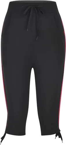 Vista 49 de Pantalones capri para mujer, estilo casual, de verano, elásticos, de cintura alta, pantalones de yoga, ajuste atlético, pantalones deportivos