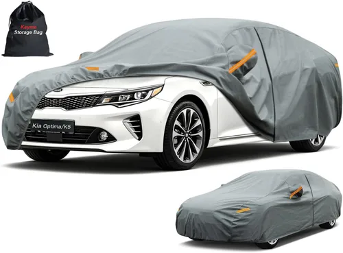 Vista 80 de Kayme Funda de Coche de Servicio Pesado Impermeable para Todo Tipo de Clima, Ajuste Personalizado para Tesla Model S, Cubierta Exterior Completa