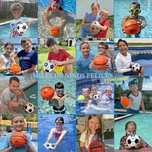 Vista 3 de Aqua Dive - Pelota de baloncesto para piscina – Juguetes de piscina de agua para niños de 4 a 12 años – Regate, pasa y dispara bajo el agua