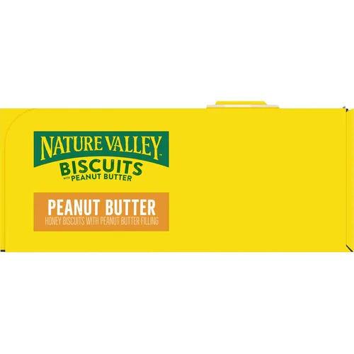 Vista 5 de Nature Valley Sándwiches de galletas, mantequilla de maní, barritas de aperitivos, 10 barras, 13.5 onzas