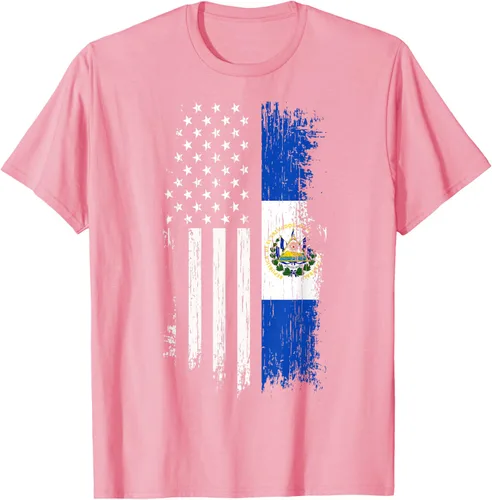 Vista 80 de Camiseta de la bandera de Estados Unidos salvadoreño - Camiseta de El Salvador USA