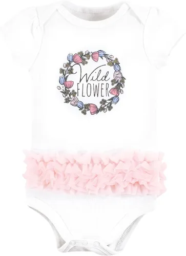 Vista 172 de Hudson Baby baby-girls Cotton Bodysuits 3-pack