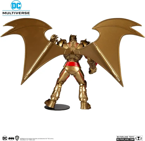 Vista 2 de McFarlane Toys DC Multiverse Hellbat Gold Edition Figura de acción de 7 pulgadas