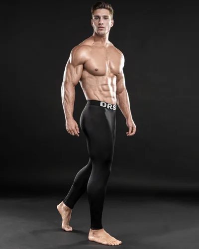 Vista 6 de DRSKIN 5, 4, 3 or 1 Pack Mens Compression Pants Tights Leggings Sports Baselayer Running Athletic Workout Active