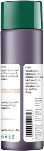 Vista 2 de Biotique Champú voluminizador de corteza de nogal bio para cabello fino y adelgazante 4.1 fl oz/ 4.05 oz. I make hair healthy, sedoso, brillante